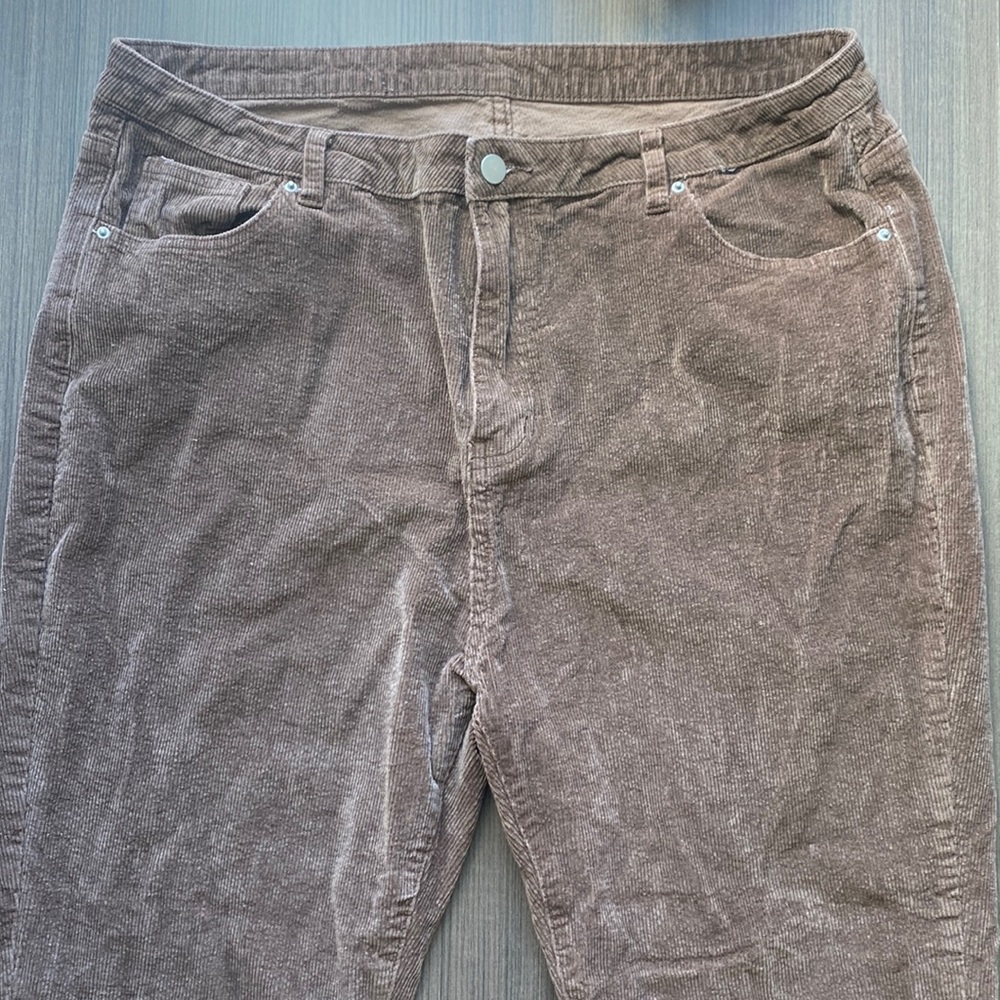 brown corduroy pants | slight stretch | flared